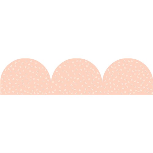 2. Peach Patterned Rolled Scalloped Border 1